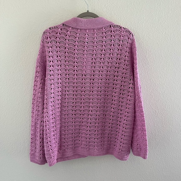 NWT LOVERS & FRIENDS | Pink Cotton Estie Pointelle Knit Top & Pant SET | Size S - Picture 11 of 14